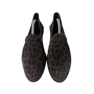 Pedro Garcia Womens Slip On Cheetah/Leopard‎ Suede Loafers Size 37